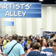 Photo of an artist alley at Comic Con